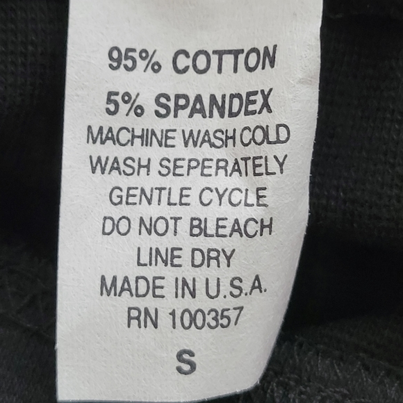 Y2K High Waist Cropped Leggings NWOT black | G.W. Sport - Picture 9 of 11